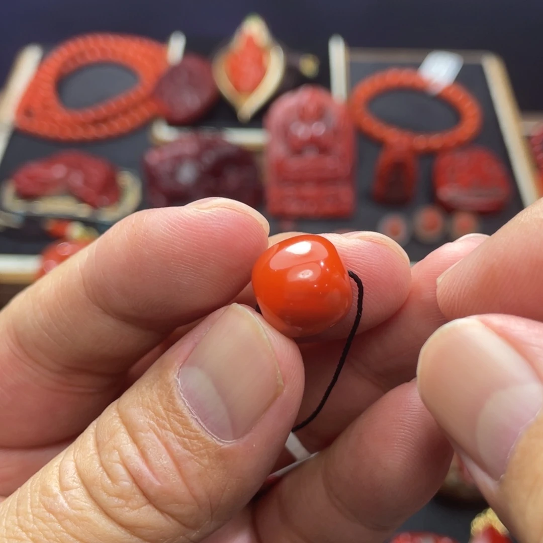 南红玛瑙未镶嵌颈饰12.5mm
