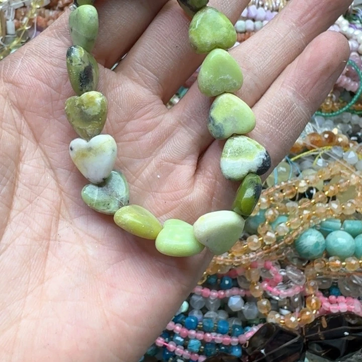 合金玛瑙/玉髓珠宝半成品一条磷铝矿手串