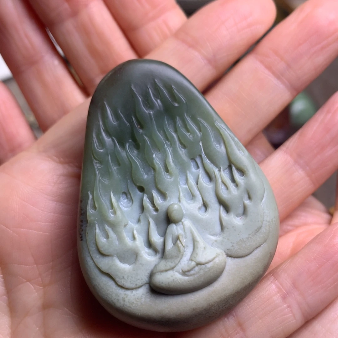 岫岩老玉（透闪石质玉）未镶嵌把件