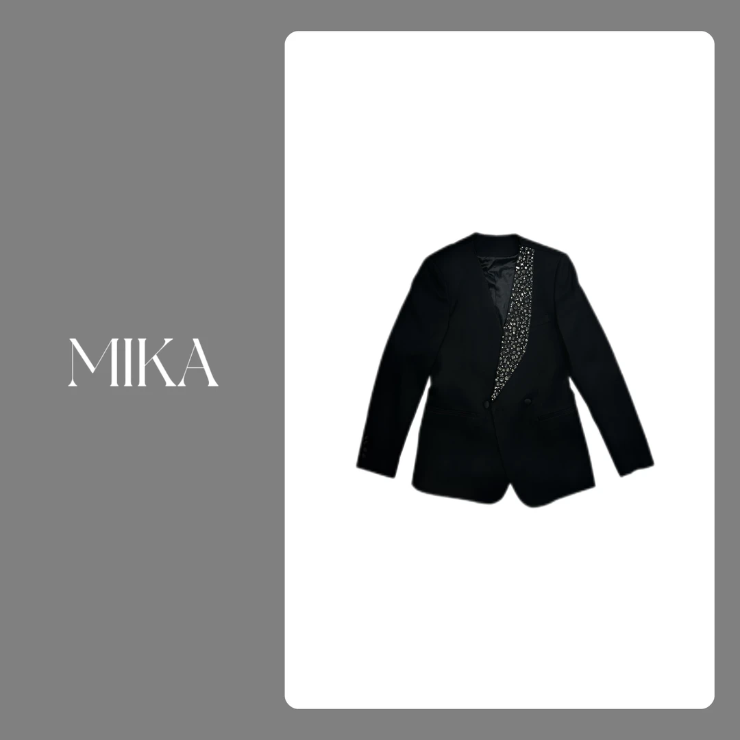 西装气质轻奢短款时尚休闲复古设计师秋冬9388