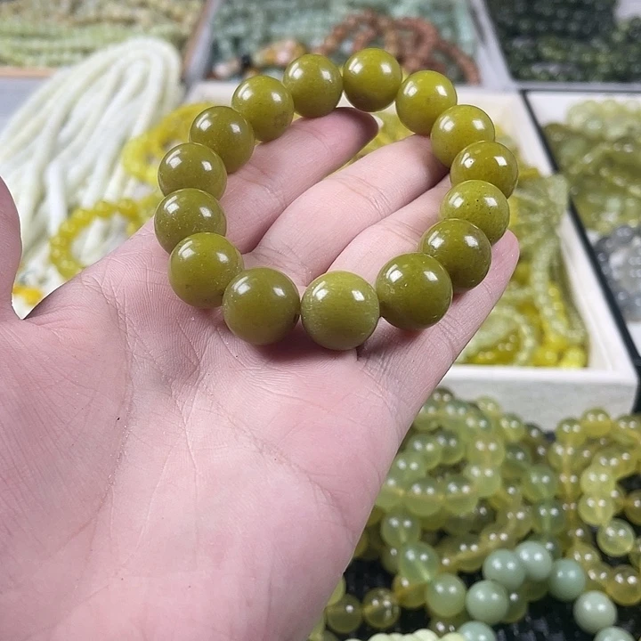 蛇纹石玉未镶嵌手链