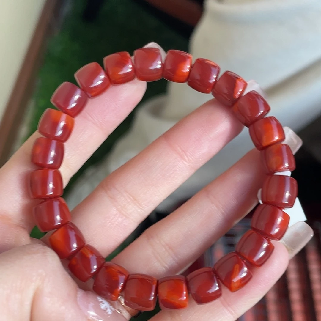 南红玛瑙手链未镶嵌