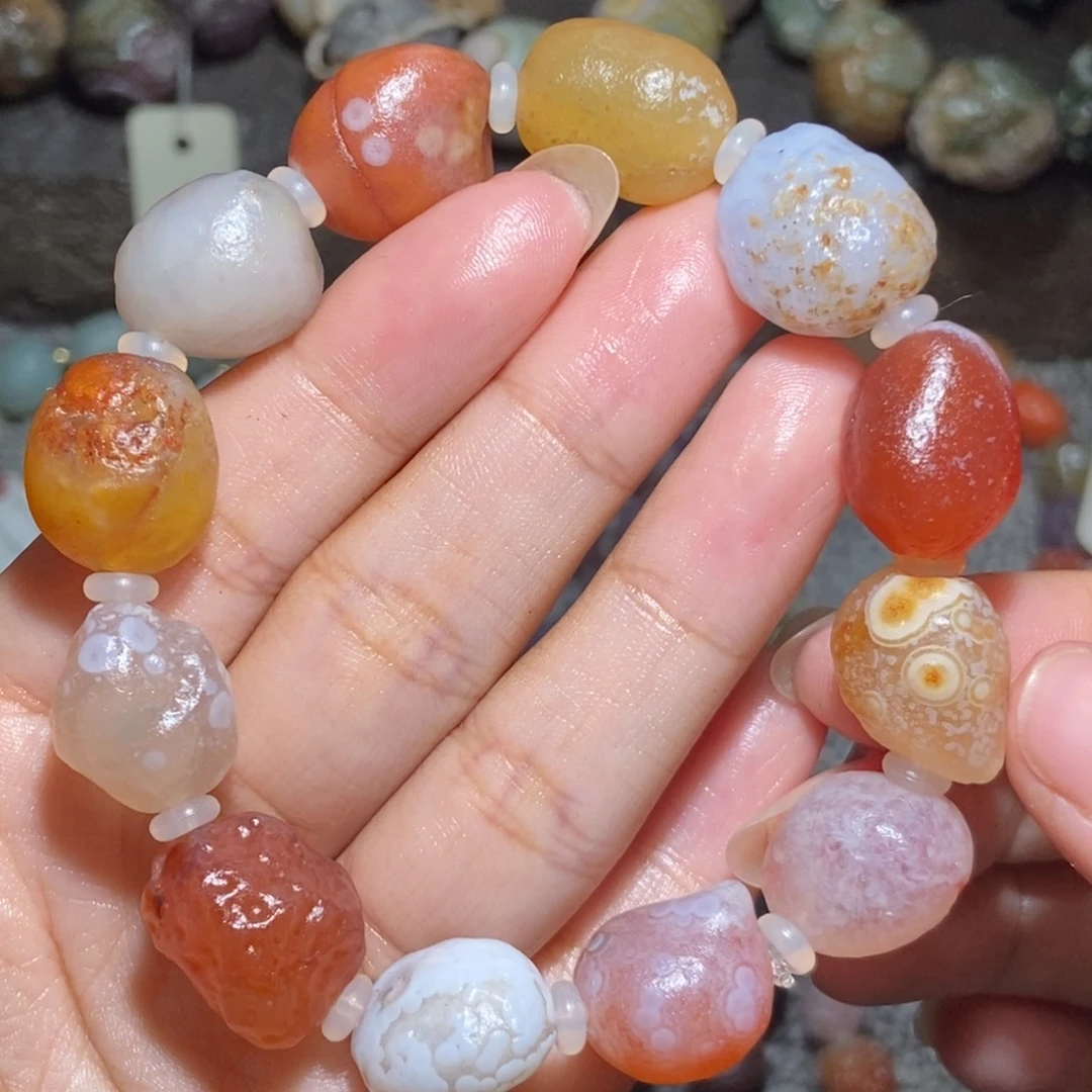 未镶嵌玛瑙/玉髓珠宝半成品