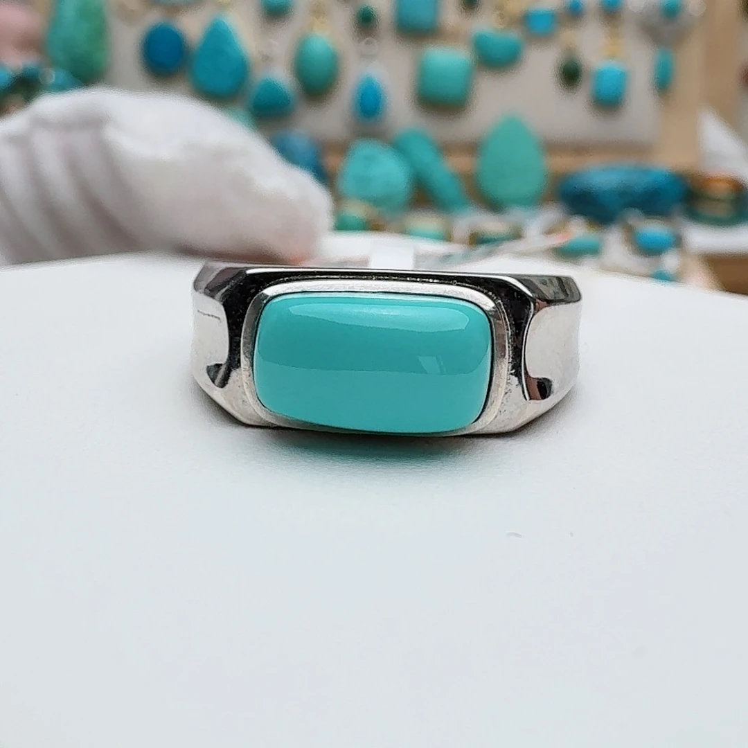 绿松石配饰银S925镶嵌