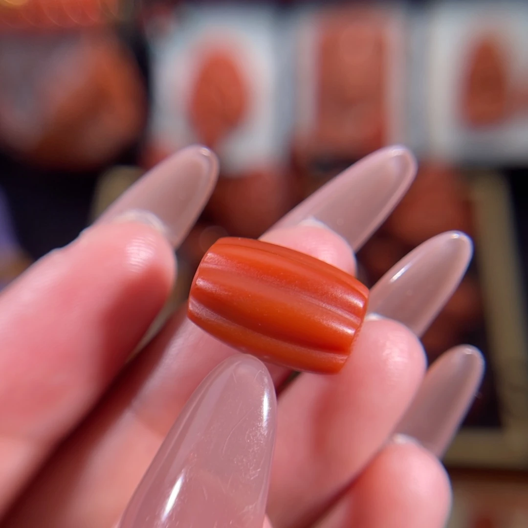 南红玛瑙未镶嵌瓜珠15.6*10.5