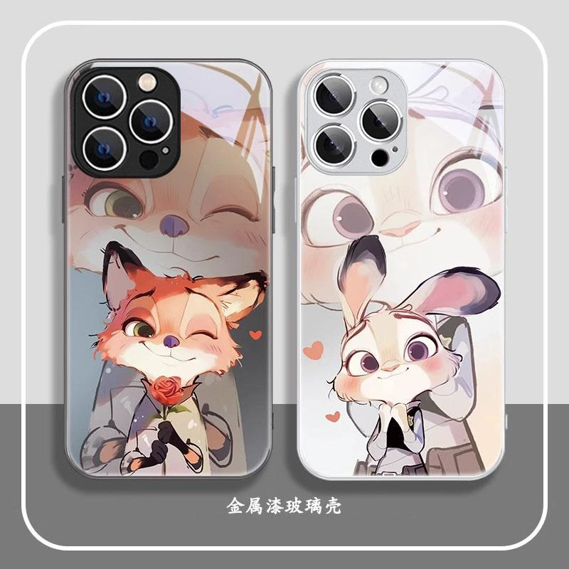 液态金属可爱朱迪适用苹果16手机壳iphone15华为oppo小米vivo防摔