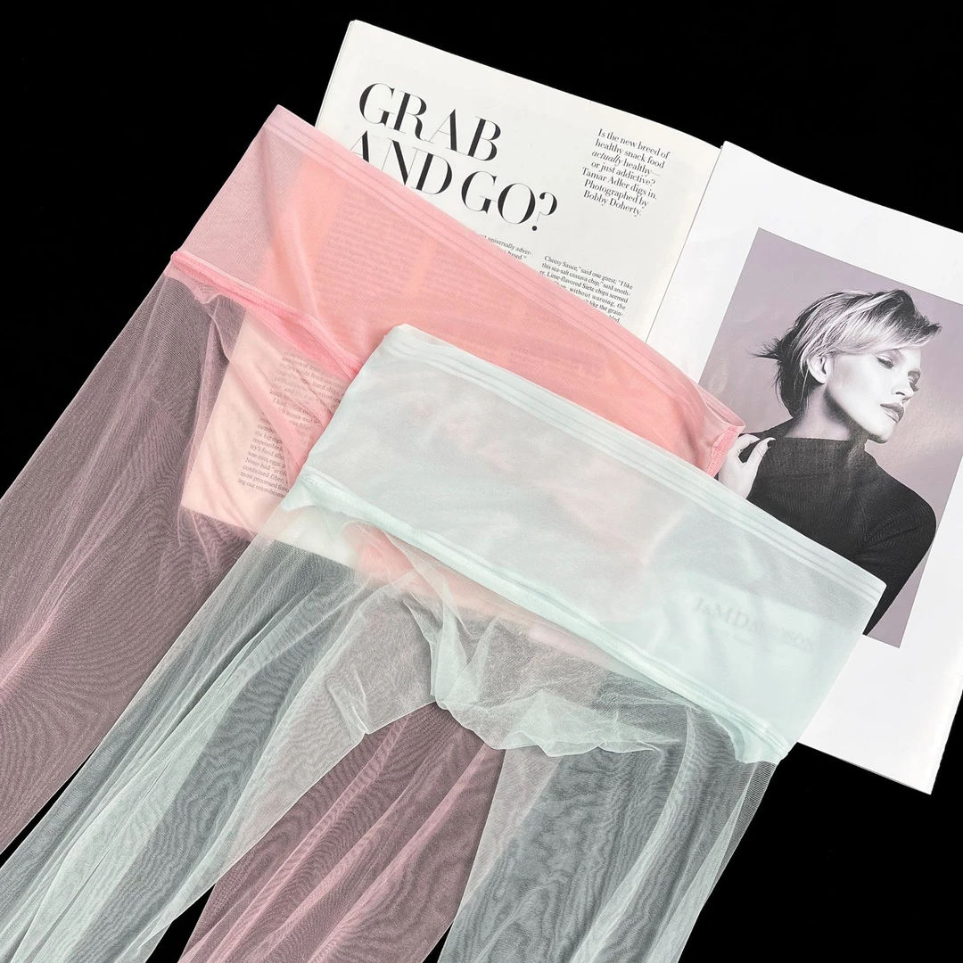 薄荷绿丝袜薄荷曼波绿丝袜「融化 」无缝丝袜360网纱0.1超薄腰丝透