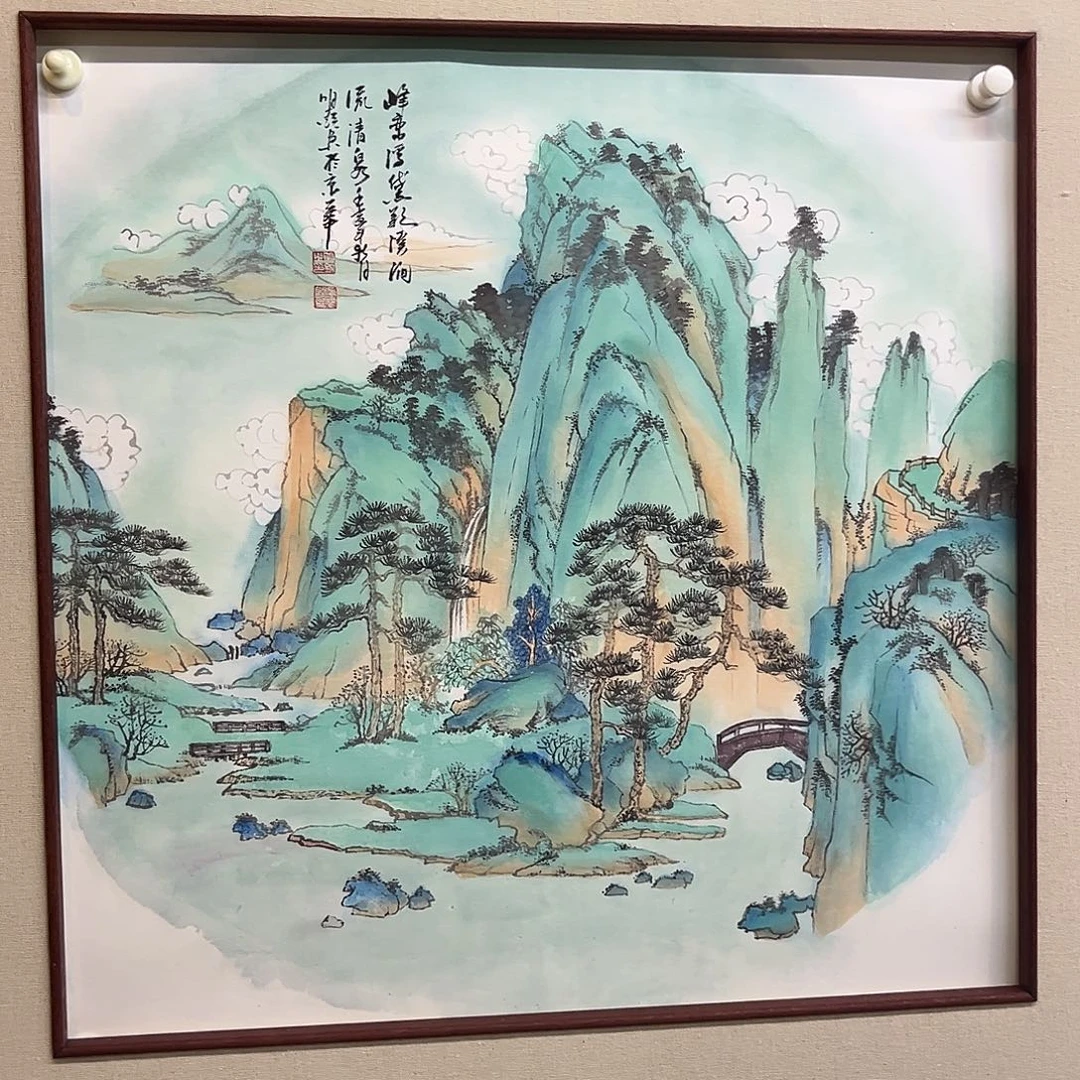 国画手绘国画，精品山水，画心