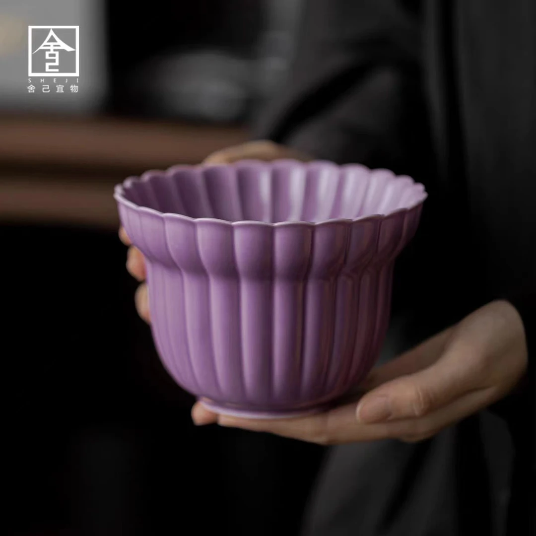 花瓣茶洗碗大号水洗废水果缸功夫茶具茶道配件笔洗德化陶瓷建水