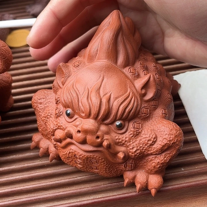 蔡***茶宠紫砂紫砂金蟾