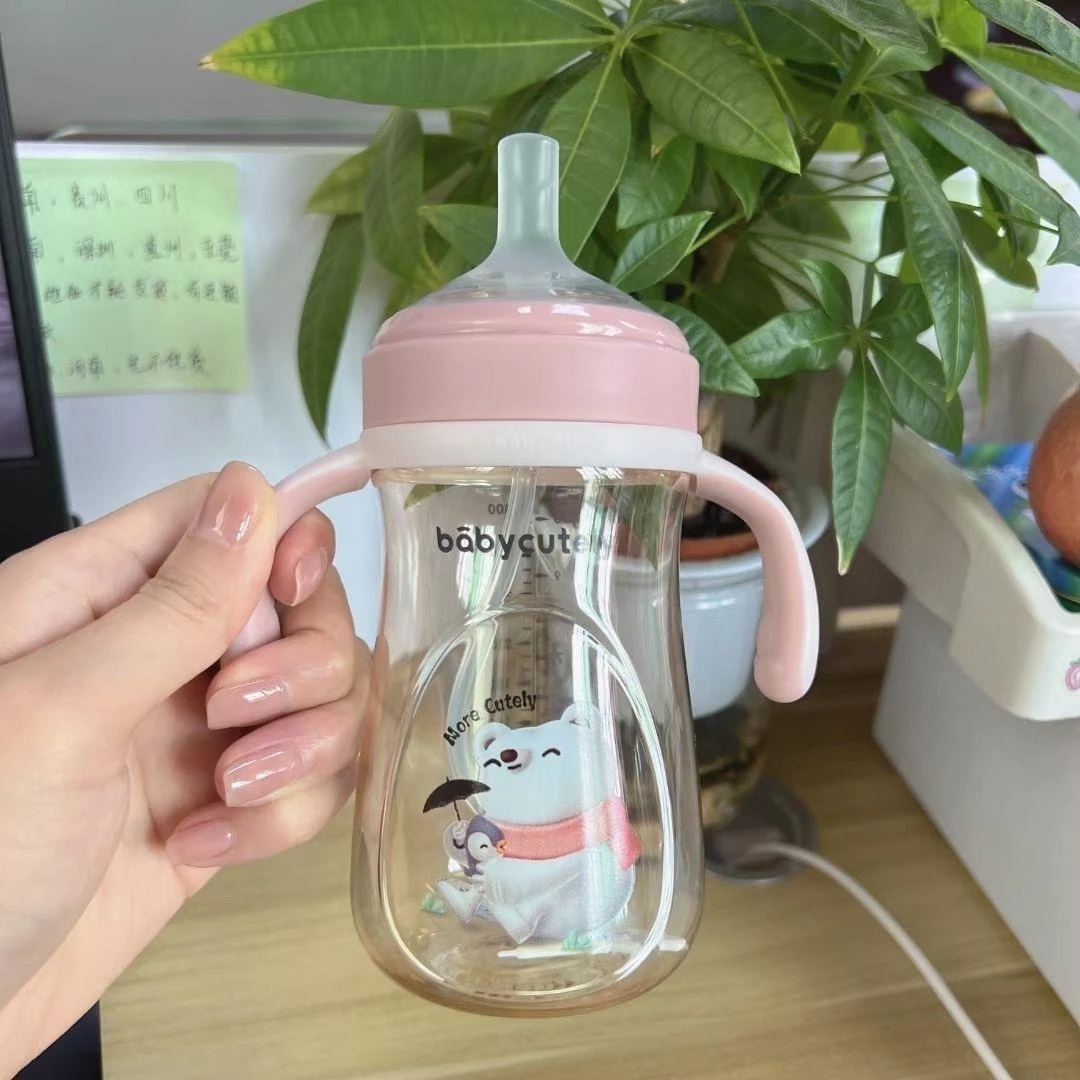 好萌 宽口径BC-7114饮水杯吸嘴鸭嘴硅胶奶嘴新生60口径