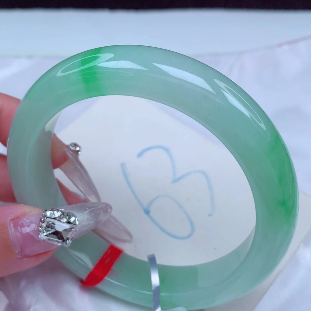 翡翠手镯未镶嵌天然缅甸翡翠A货手镯