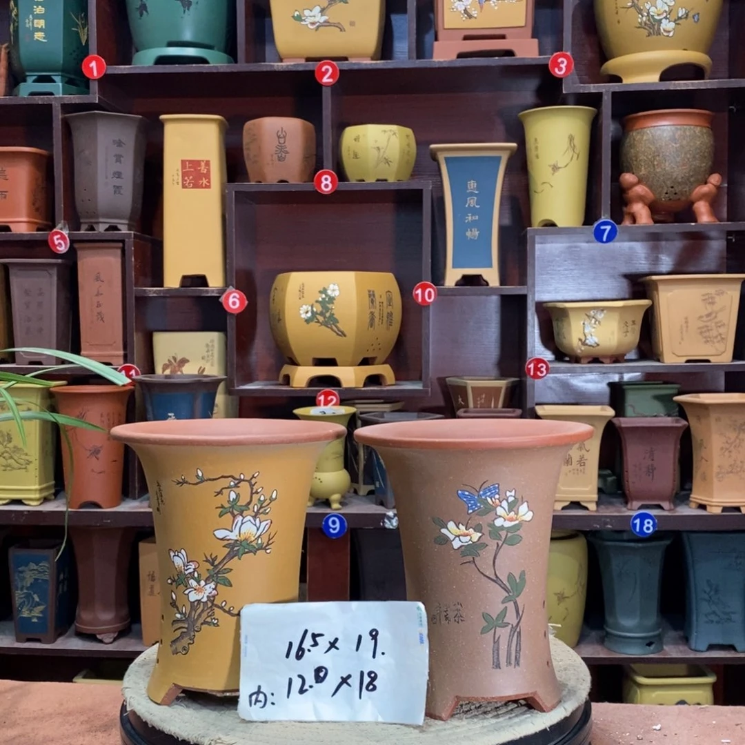 紫砂艺术紫砂花盆