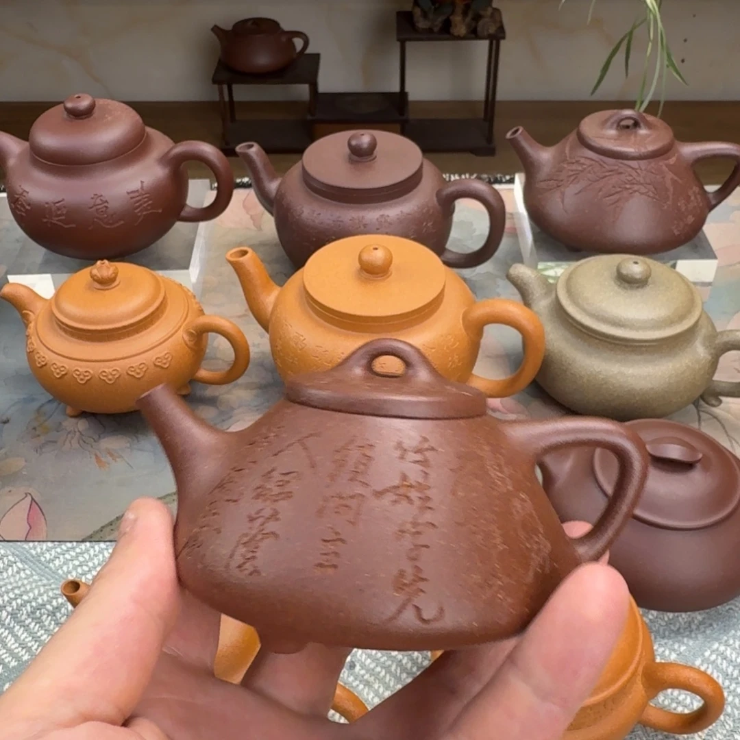 品***鱼茶壶紫砂子冶 手工泥 135cc 半手工 手工泥