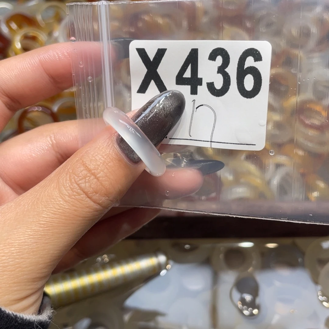 玛瑙/玉髓未镶嵌戒指436