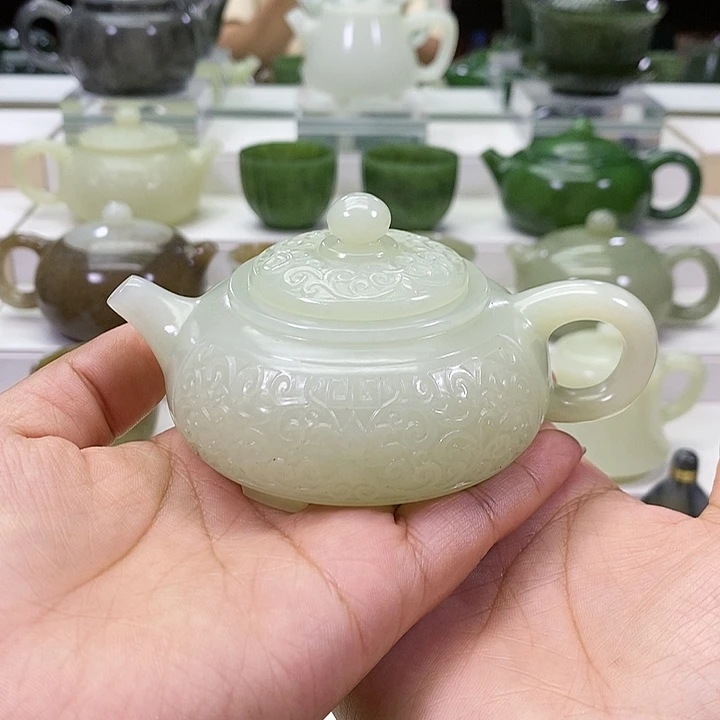 未镶嵌和田玉挂件冰****神茶壶