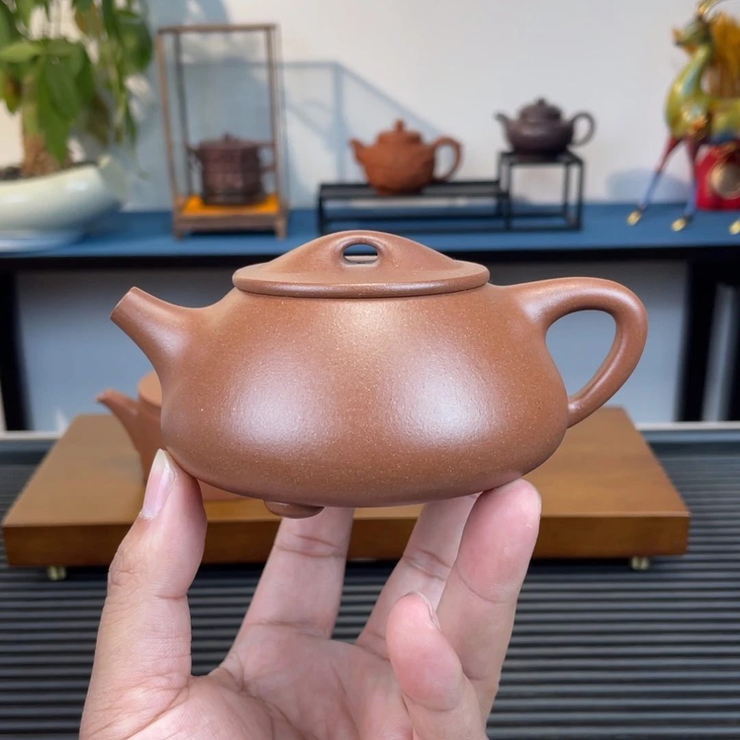紫砂茶壶台西紫泥景州石瓢230cc