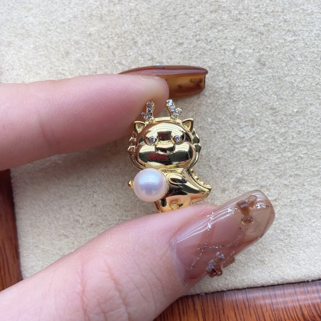 银S925镶嵌海水珍珠颈饰F105