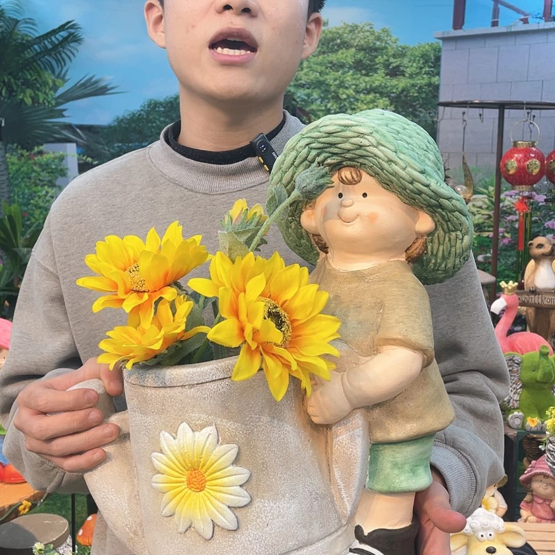 红陶花园庭院摆件