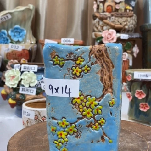 【闪购商品】红陶粗陶花瓶