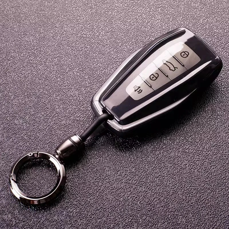 适用吉利帝豪钥匙套星越l新博越pro缤越icon缤瑞cool车扣壳透黑男