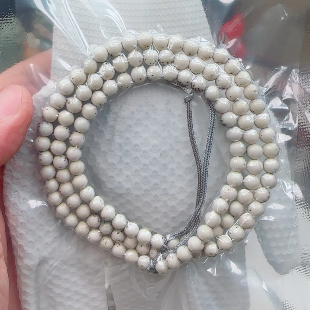 星月菩提手串通体留白半壁江山月朗星稀108-6mm