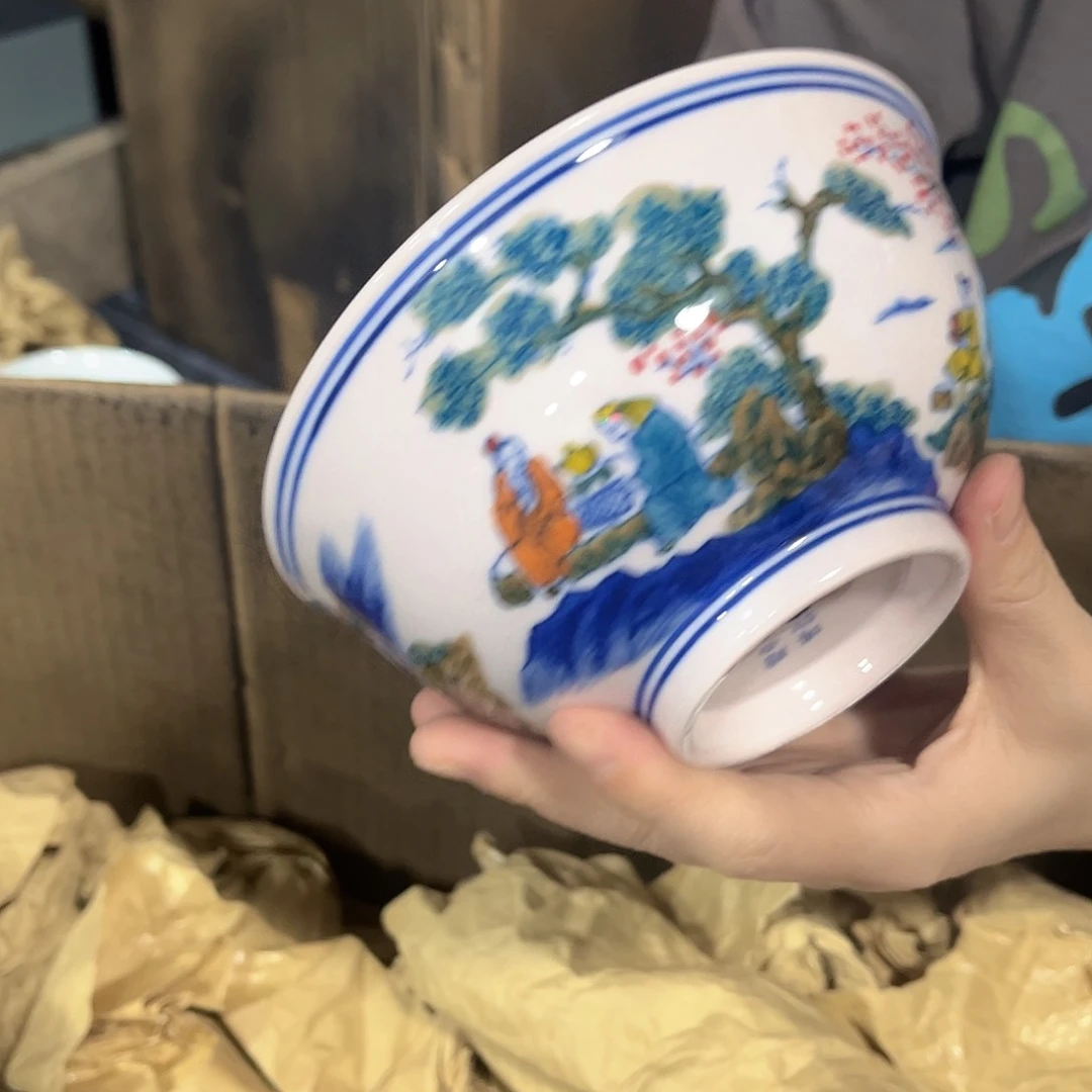 摆件/////景德镇陶瓷器。碗。红。