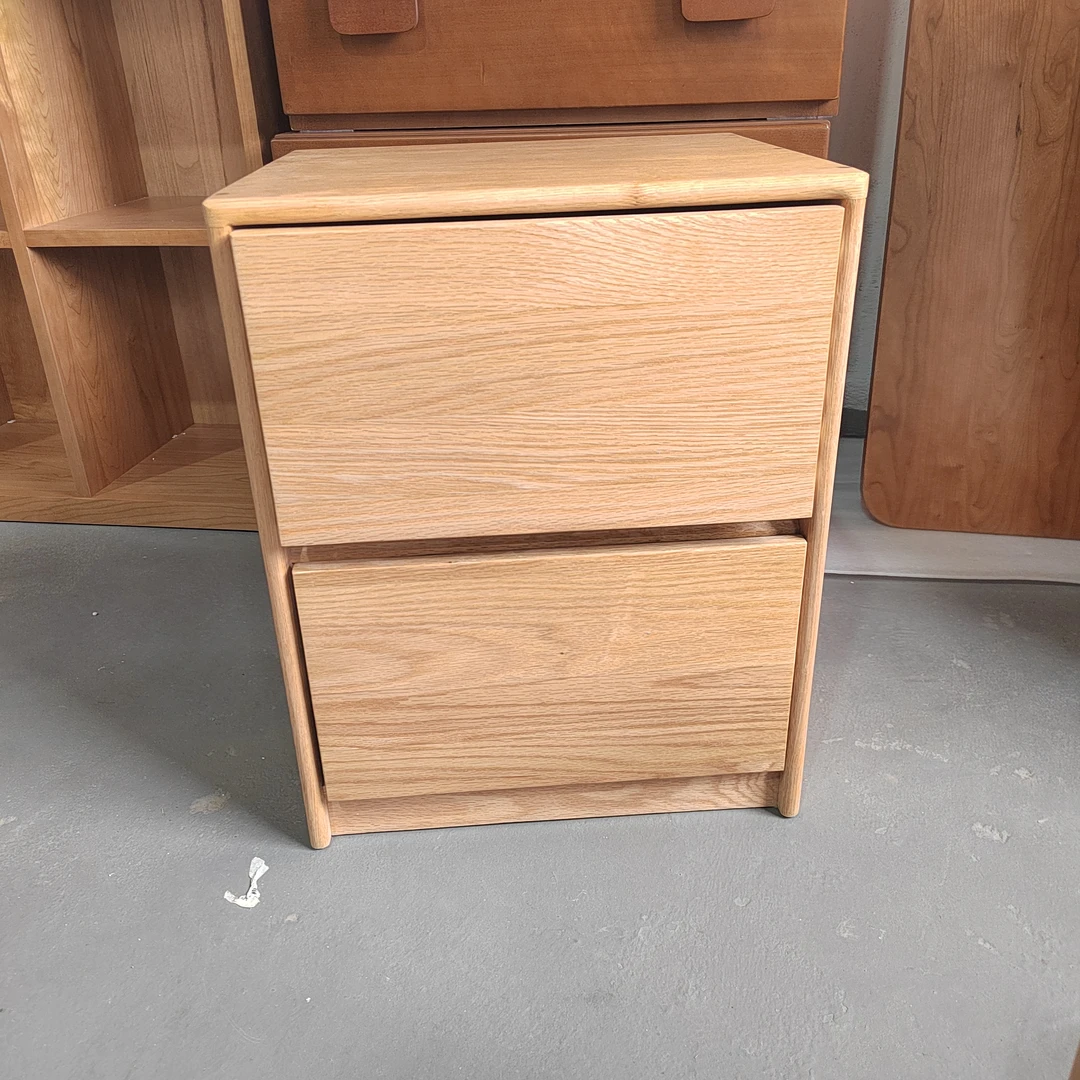 不退换 瑕疵无售后 红橡木床头柜 40*36*50