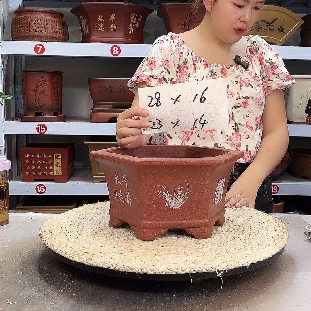 紫砂花盆紫砂花盆