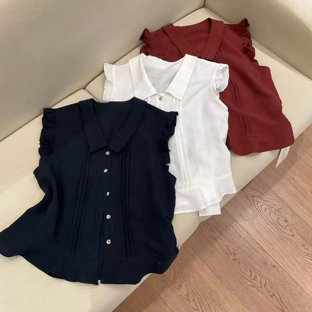 【傲傲精选】翻领蝴蝶袖开衫衬衣