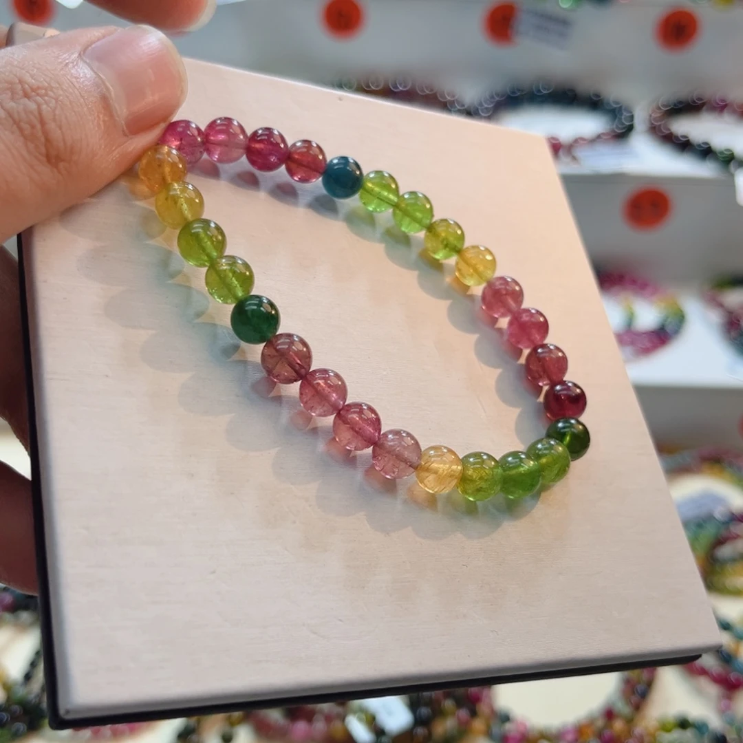 碧玺未镶嵌手链碧玺