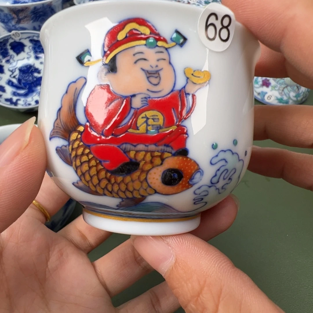 陶瓷景德镇纯手工纯手绘茶具木木68