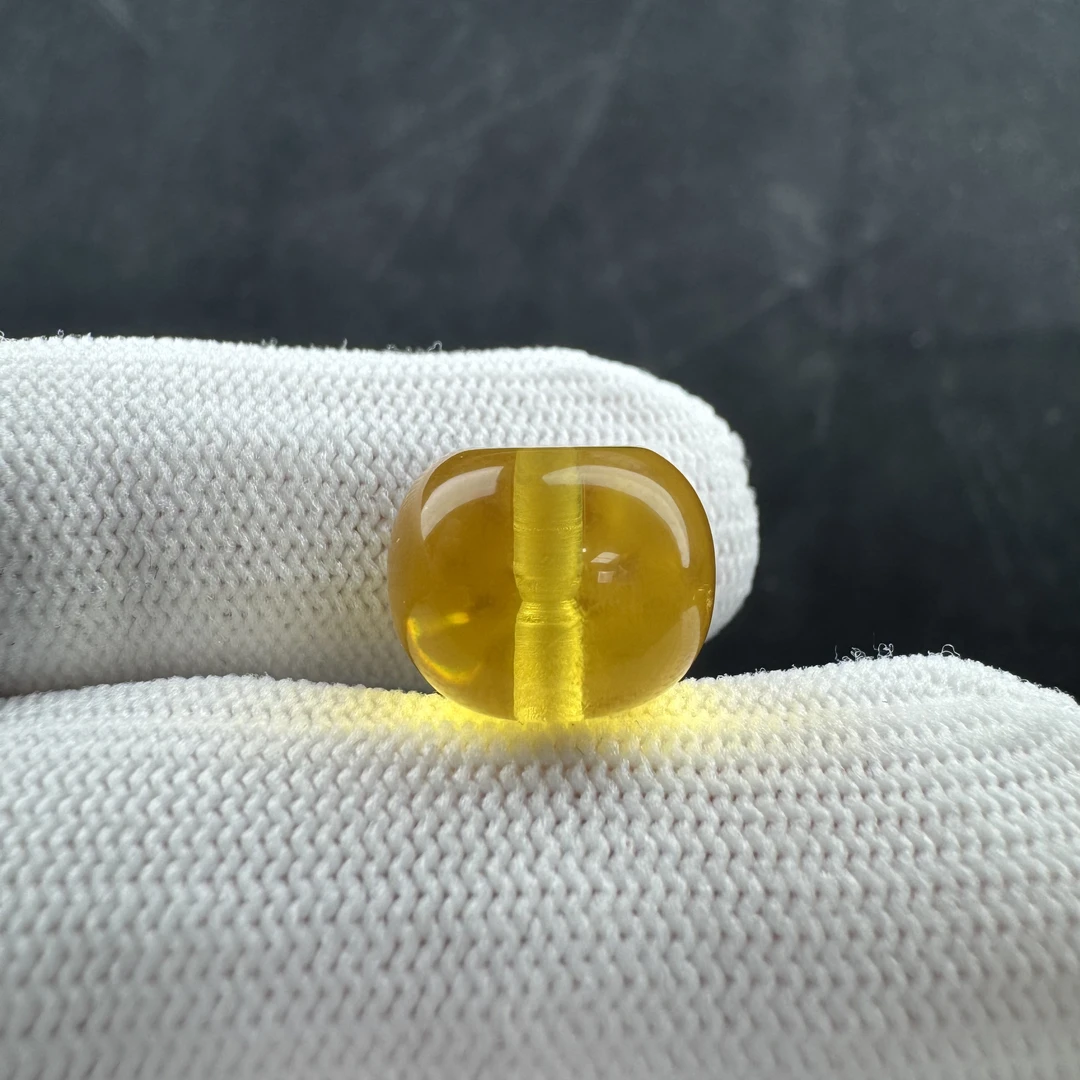 K2230天然蜜蜡 墩子 13.8*11mm支持复检 假一罚四