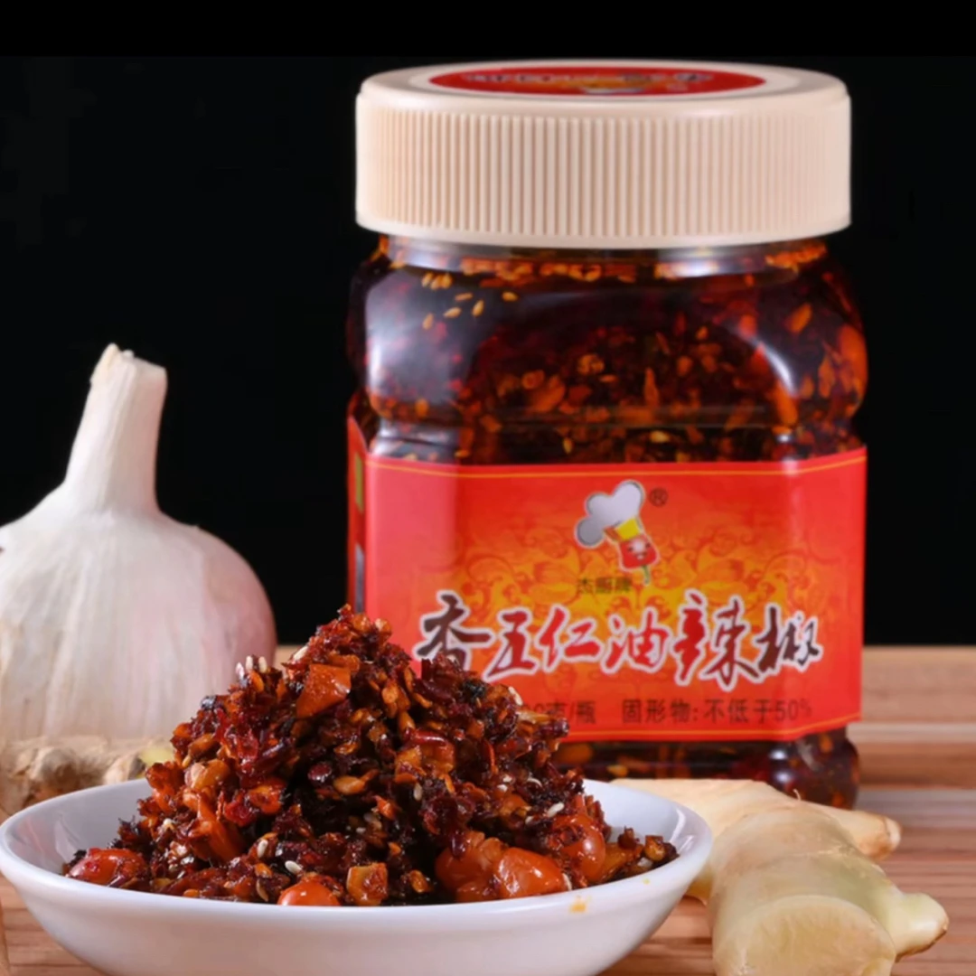 贵州特产杰厨香五仁油辣椒风味油辣椒酱凉拌黄瓜素粉调味品拌饭面