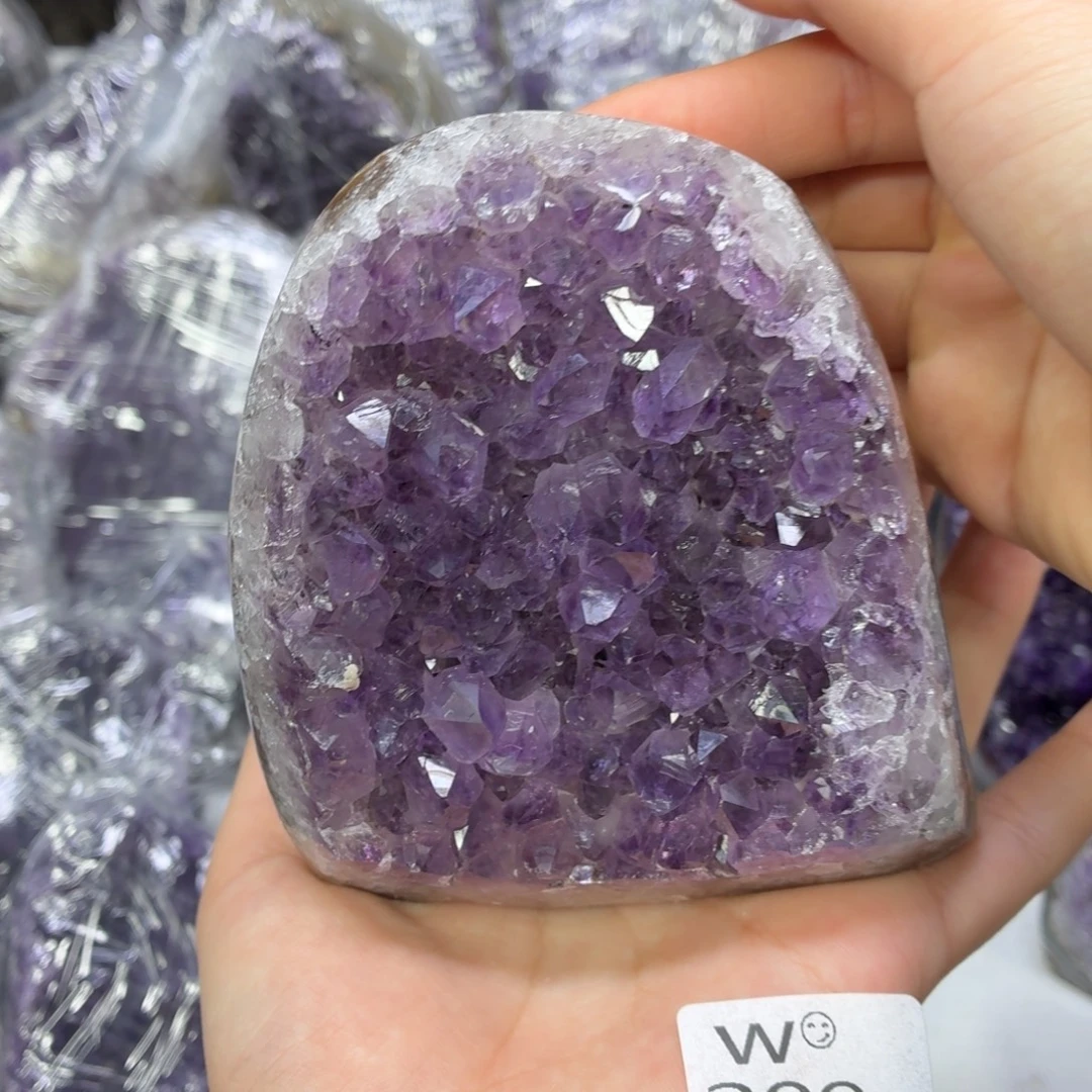 紫晶未镶嵌摆件紫水晶