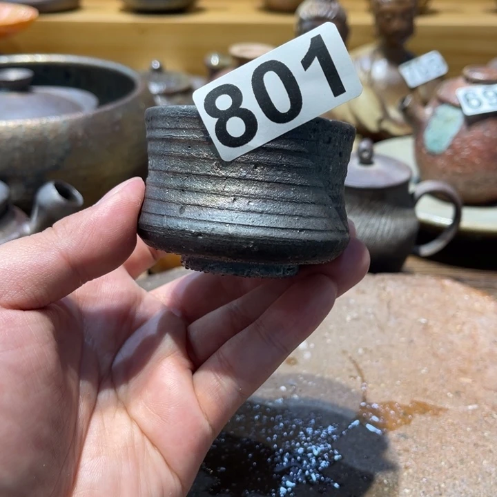 手工制作柴烧茶杯801