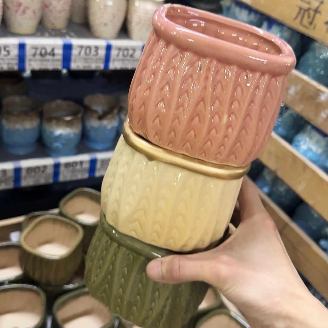3个微瑕脱釉福利局绿植多肉盆［凑9元包邮24小时发］