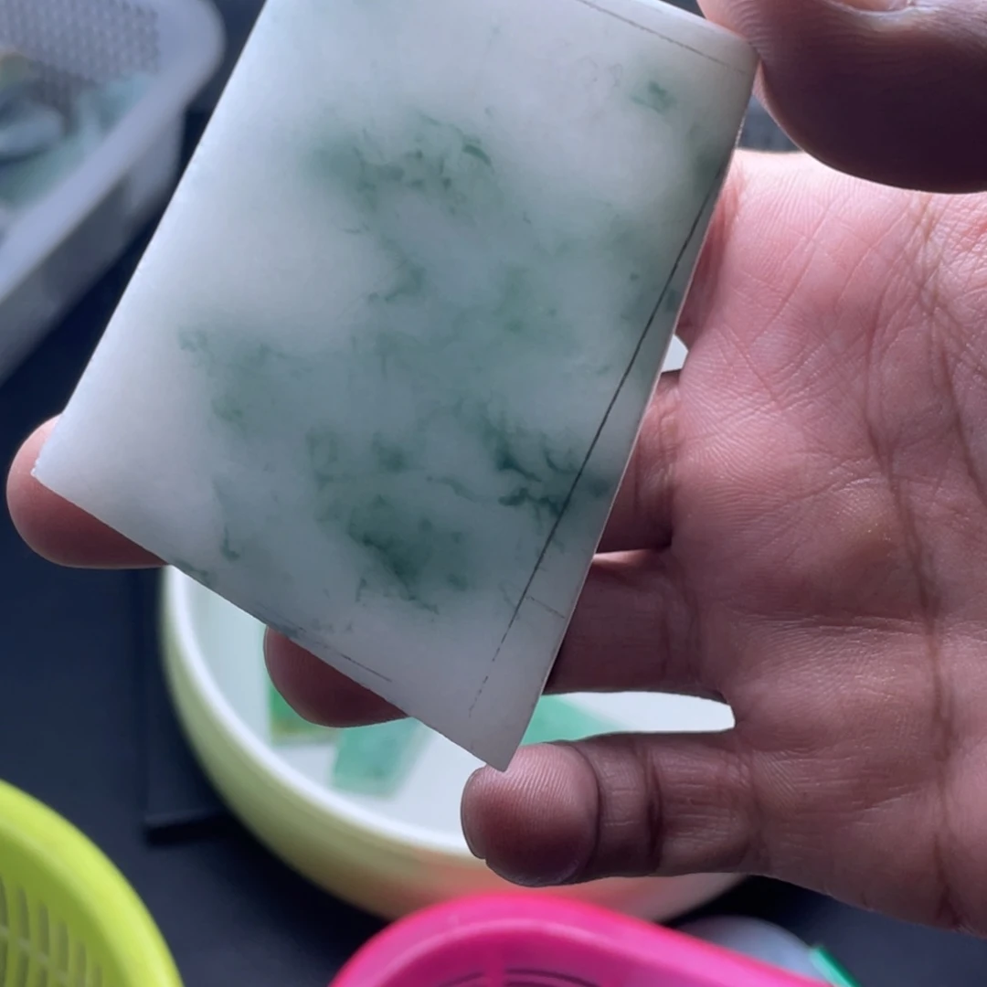 晚***起定制翡翠未镶嵌包工平安无事牌