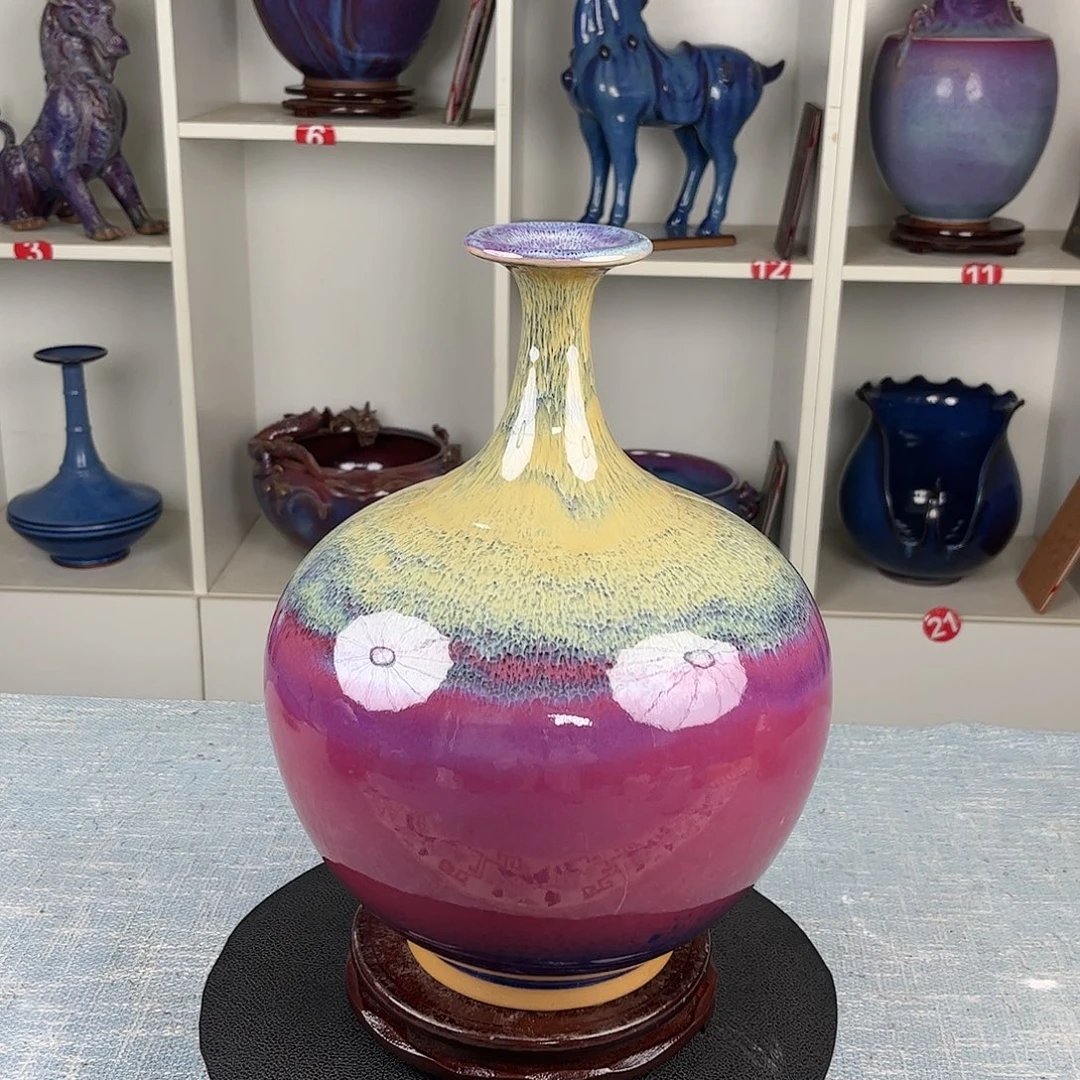 瓷片天球瓶大师作品