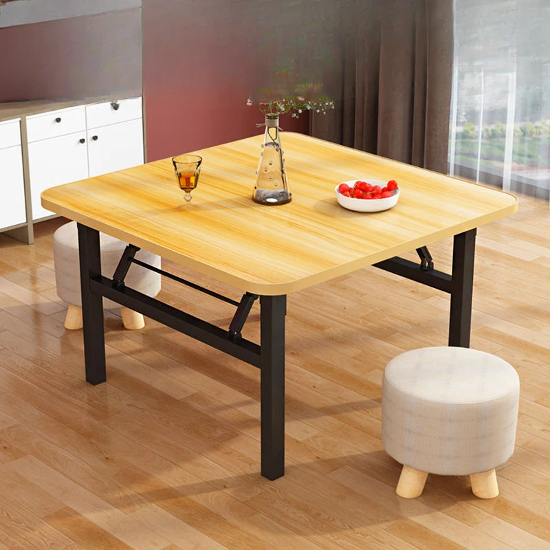 新疆包邮折叠吃饭桌矮桌家用餐桌地桌摆摊桌简易四方桌出租屋正方