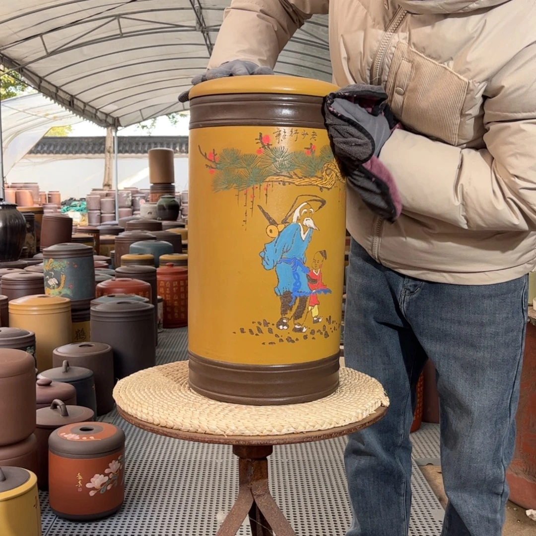 紫砂茶叶罐18-20 饼茶叶罐