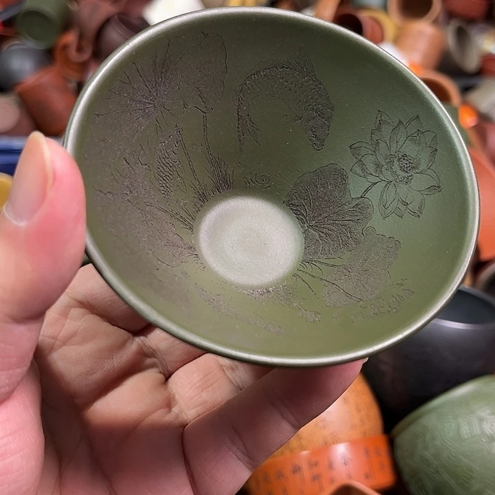 紫砂茶杯全手工紫砂主人杯