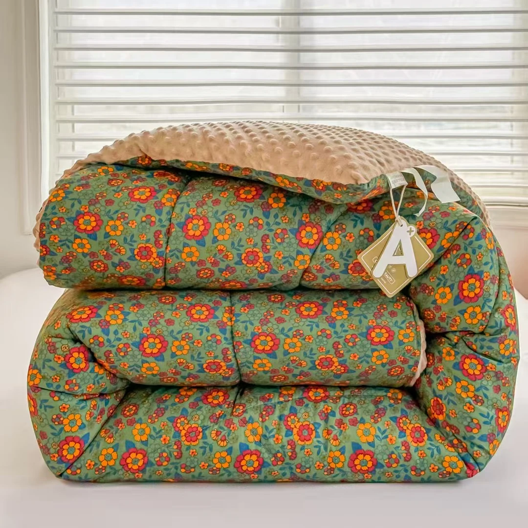 【锦帛】秋冬新款云朵棉安抚豆豆被亲肤舒适可机洗水洗可铺可盖ZB