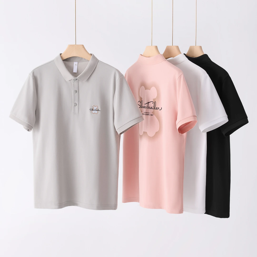 春季高端男款短袖polo衫男士翻领打底衫男2025夏新款t恤内搭上衣
