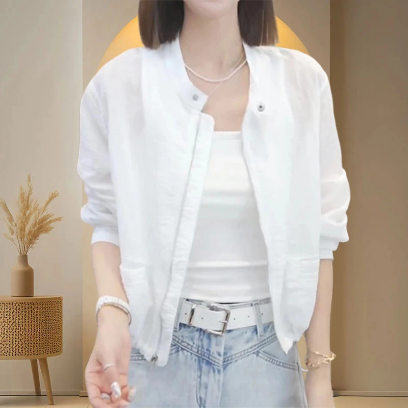 香朵儿盐系文艺清新潮流外套女2025年夏季新款轻薄透气防晒衣女