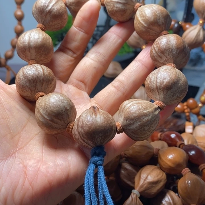 M***.橄榄核手串/手链2.5三花蒜头原皮