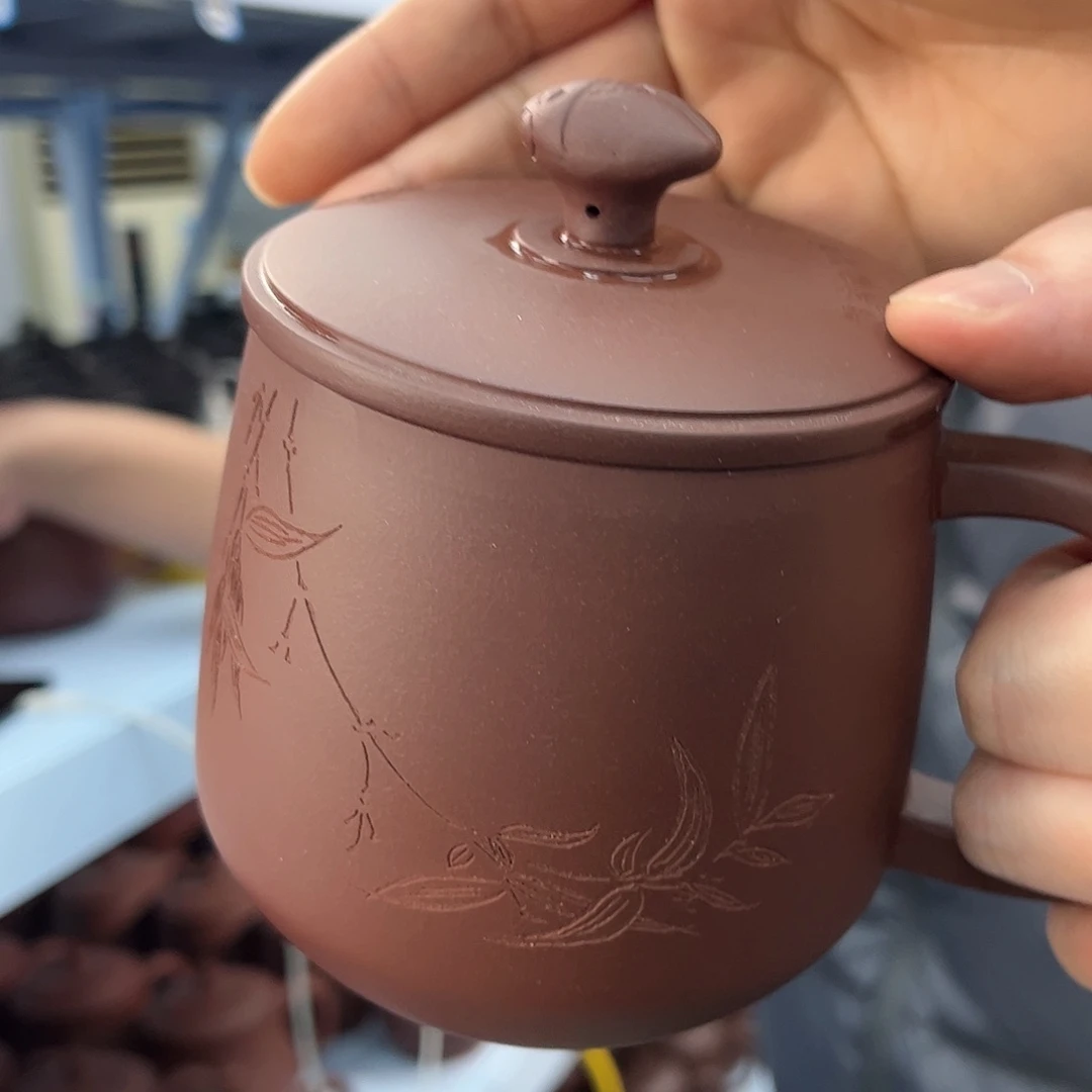 紫砂茶杯原矿紫砂