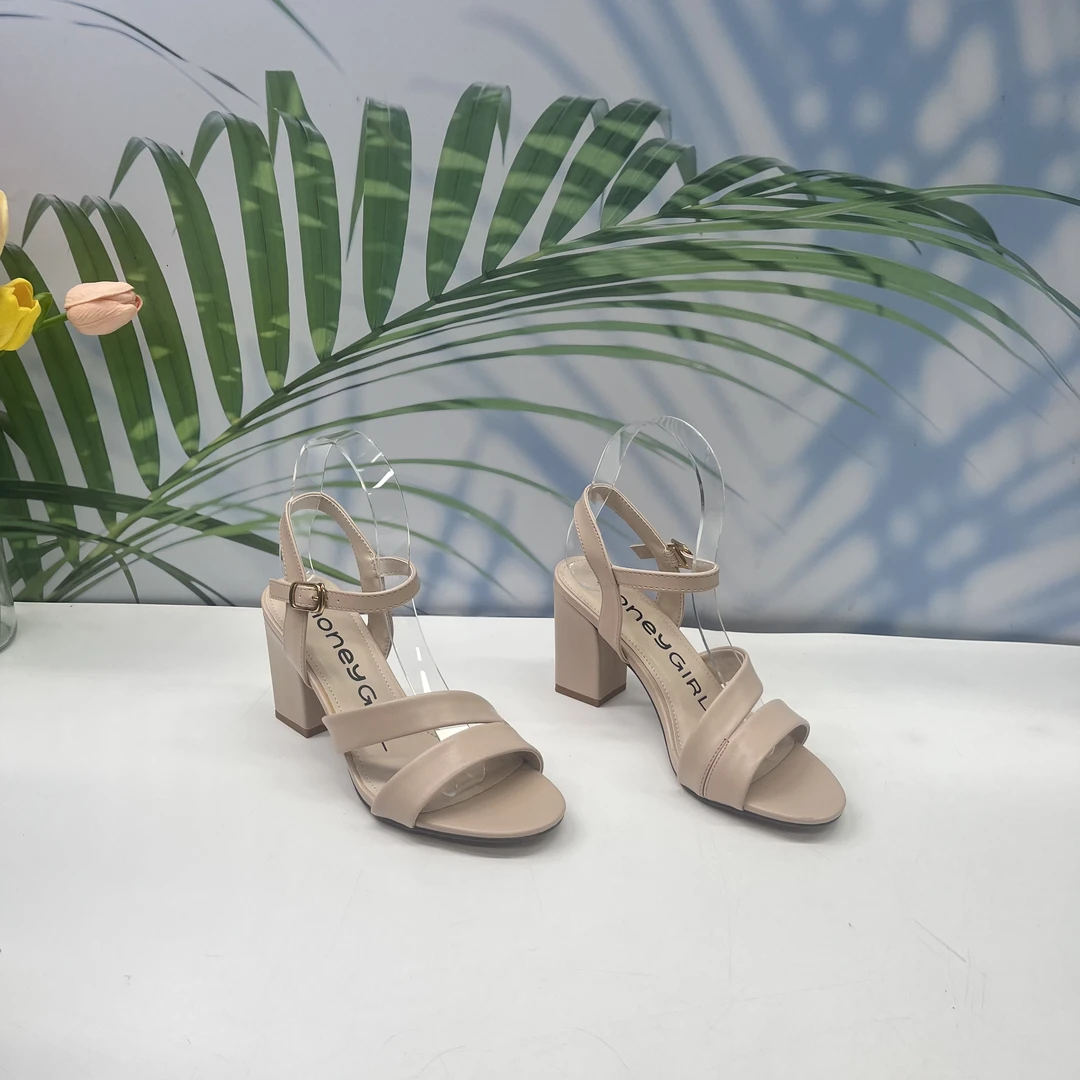 小强家女鞋新款百搭爆款舒适粗跟鞋（H88-19-2  ）（HGOFSU34-CE002）