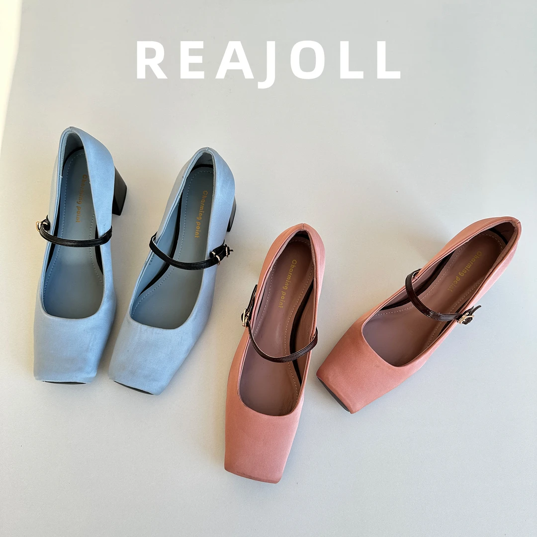 单鞋女鞋新款2025爆款时尚法式配裙子的鞋子高跟鞋不累脚玛丽珍鞋