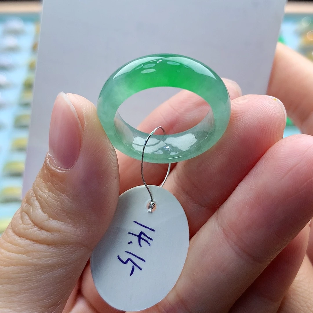 翡翠戒指未镶嵌1415圈